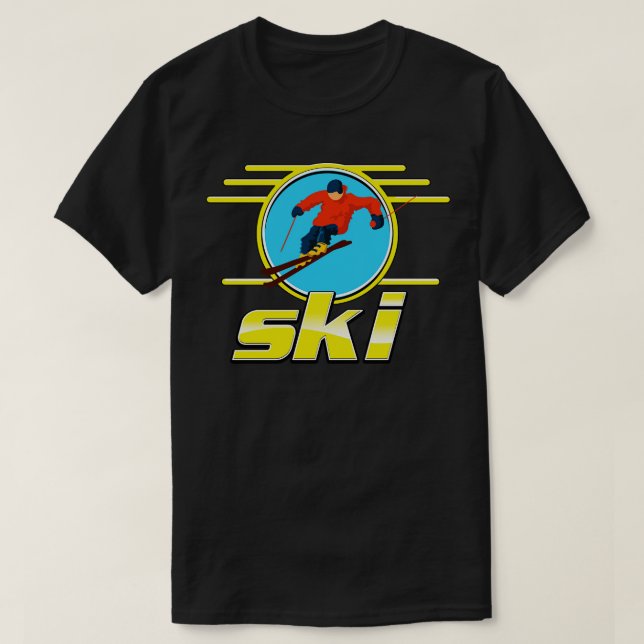 Retro ski 1 T-Shirt (Design Front)