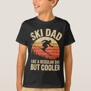 Retro ski dad cooler funny skiing winter sport T-Shirt