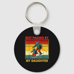 Retro Ski Family Got Ped By My Daughter Winter Spo Key Ring
