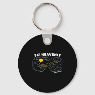 Retro Ski Heavenly Ski Resort - Us Ski Resort Ski Key Ring