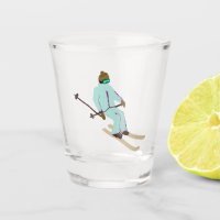 Retro Ski Opening Skier Christmas New Year