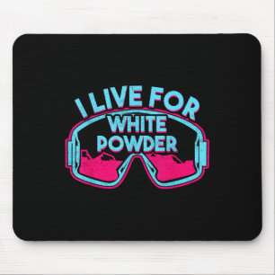 Retro Ski Snowboard Goggles Vintage 80s 90s Skiing Mouse Pad