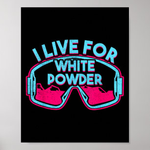 Retro Ski Snowboard Goggles Vintage 80s 90s Skiing Poster