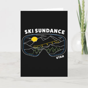 Retro Ski Sundance Utah Us Ski Resort Ski Snowboar Card