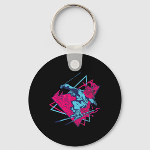 Retro Ski Vintage 80s 90s Skiing Outfit _1 Key Ring