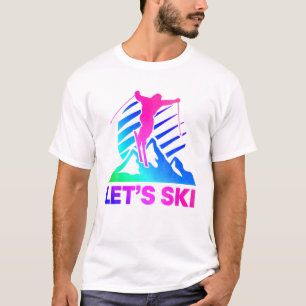 Retro Ski Vintage 80S 90S Skiing Outfit T-Shirt