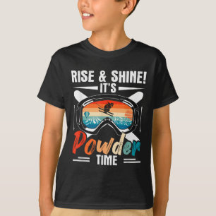 Retro Ski Winter Sport Skiing Rise & Shine! It T-Shirt