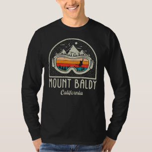 Retro Skiing at Mount Baldy California, T-Shirt