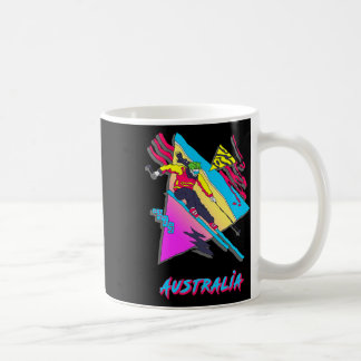 Retro Skiing Australia Vintage Graphic Coffee Mug