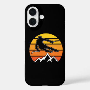 Retro Skiing iPhone 16 Case