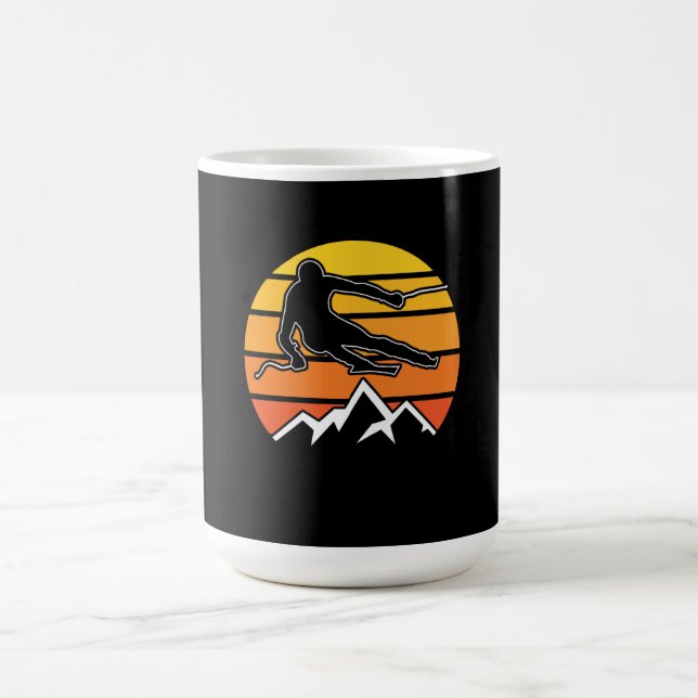 Retro Skiing Coffee Mug (Center)