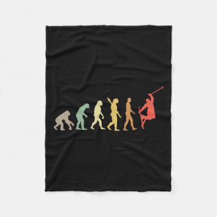 Retro Skiing Evolution For Skiers Skiing Season  Fleece Blanket