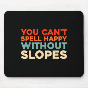 Retro Skiing - Ski Winter Sports Vintage Skier Mouse Pad