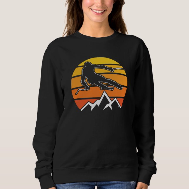 Retro Skiing Sweatshirt (Front)