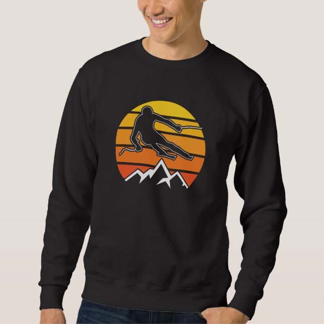 Retro Skiing Sweatshirt (Front)