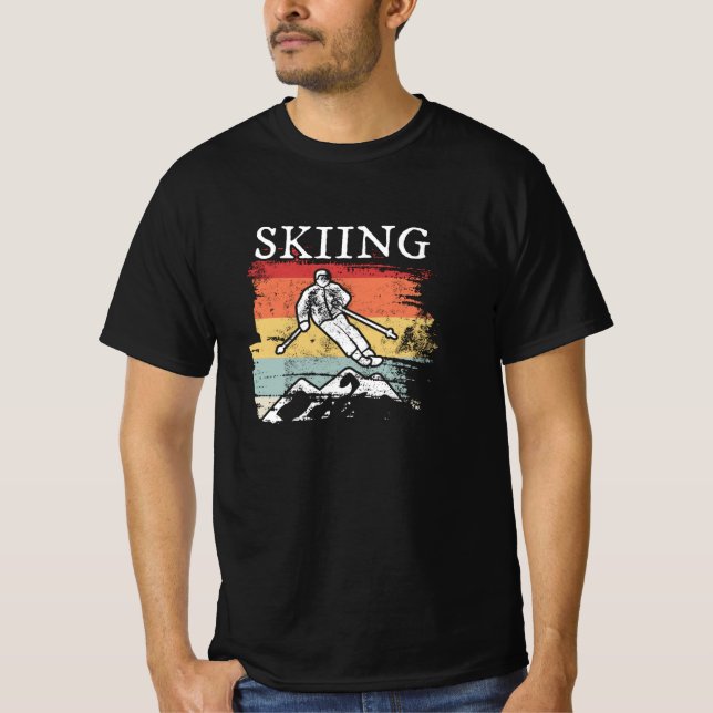 Retro Skiing T-Shirt (Front)