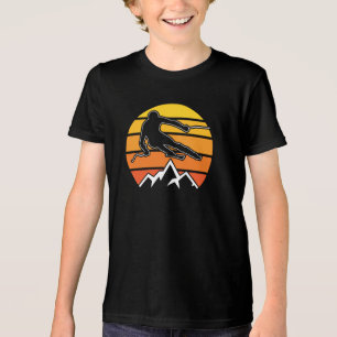 Retro Skiing Tri-Blend Shirt