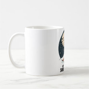 Retro Skiing Witch Halloween Art Coffee Mug