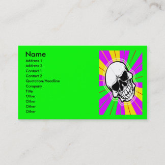 RETRO SKULL BUSINESS CARDS