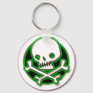 RETRO SKULL KEY RING