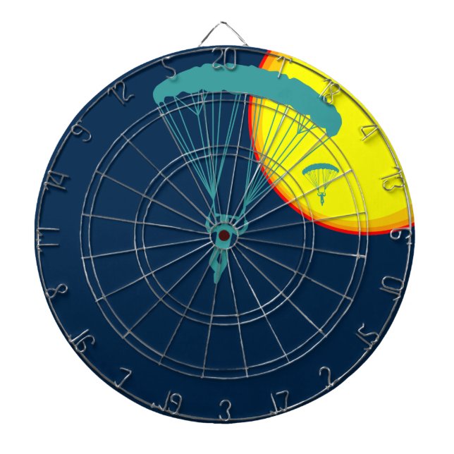 retro skydivers dartboard (Front)