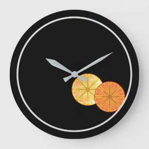 Retro Slices Acrylic Wall Clock