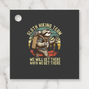 Retro Sloth Hiking Team We'll get There When we ge Favour Tags