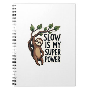 Retro Sloth Quote Shirt Funny Slow Life Vintage Te Notebook