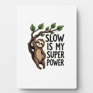Retro Sloth Quote Shirt Funny Slow Life Vintage Te Plaque