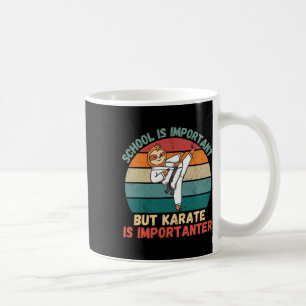 Retro Sloth School Is Important Karate Is Importan Coffee Mug