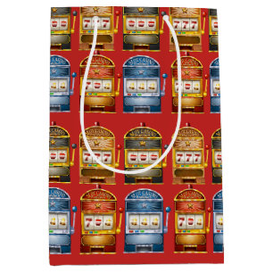 Retro Slots Pattern Medium Gift Bag