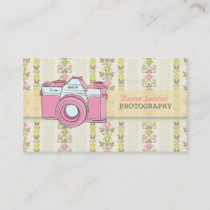 Retro SLR Camera Photography Business Cards