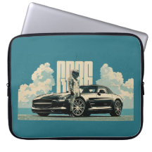 Retro SLS Supercar Racing Driver Graphic Laptop Sl