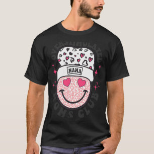 Retro Smile Face Overstimulated Moms Club Saying T-Shirt