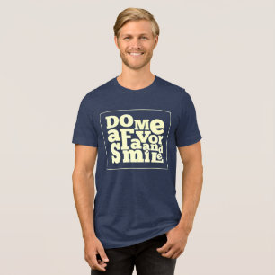 Retro Smile Quote Tri-Blend Shirt