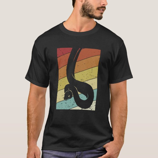 Retro Snake Pythonidae Snake Owner Banana Ball Pyt T-Shirt (Front)