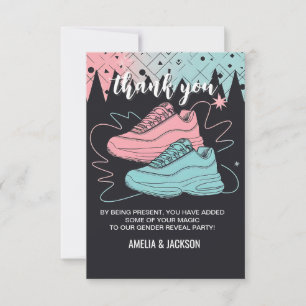  Retro Sneaker Ball Invitation 90s Gender Reveal