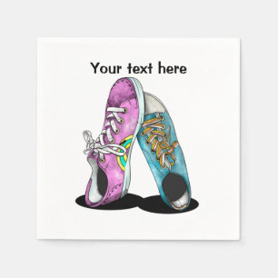 Retro sneakers Boyfriend Girlfreind Napkin