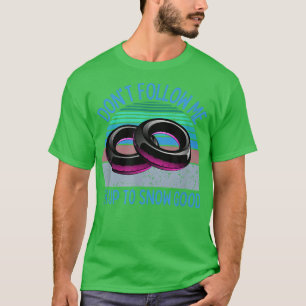 Retro Snow Tubing Snow Tube Winter  T-Shirt