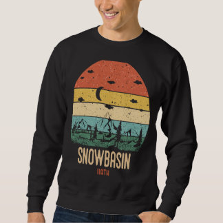 Retro Snowbasin Utah Mountains Hiking Vintage Suns Sweatshirt