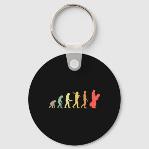 Retro Snowboarding Evolution Gift For Snowboarders Key Ring