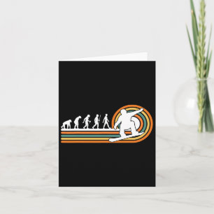 Retro Snowboarding Evolution - Snowboard Boots Spo Card