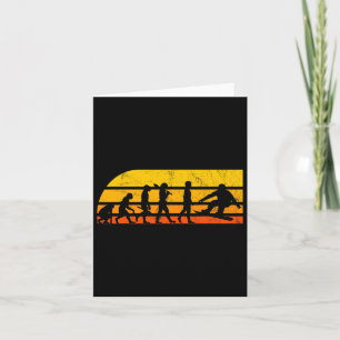 Retro Snowboarding Evolution Vintage Card