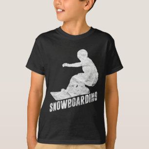 Retro Snowboarding Gift Snowboarder Silhouette Sno T-Shirt