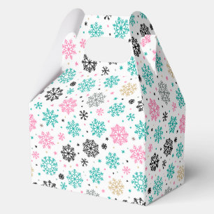 Retro Snowflakes Favour Box