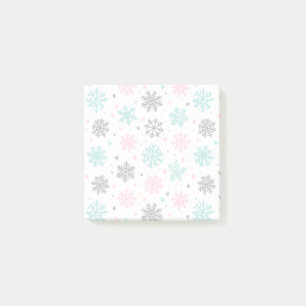 Retro Snowflakes Post-it Notes