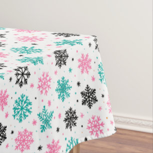 Retro Snowflakes Tablecloth