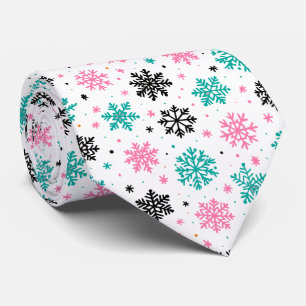 Retro Snowflakes Tie
