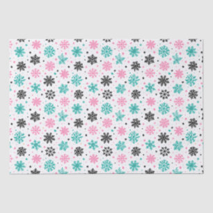 Retro Snowflakes Tissue Paper
