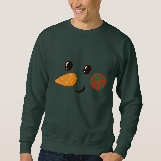  Retro Snowman Men's  Sweatshirt (Front)
